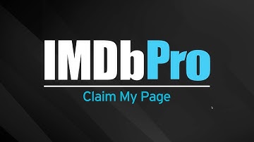 How to Claim Your Page on IMDbPro | IMDbPro Tutorials