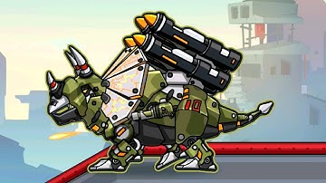 Dino Robot Vs Zombie - Tricerato - Grade 15 - Iron 3 - Lv 1 To 13 + PVP 3V3