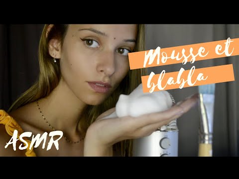 ASMR FRANÇAIS - De la mousse et des chuchotements dans le creux de ton oreille !