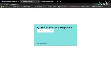 dropdown list project in react -coding ninjas skill test project