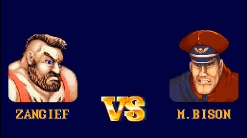 Street Fighter II SNES - Zangief vs. M. Bison - Hardest Setting (+ Best Ending)