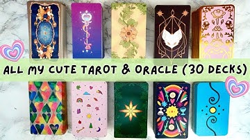 ALL My CUTE Tarot & Oracle😍 The Epic Tarot Collection of a Deck Goblin😉