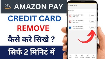 Amazon pay Se Credit Card Kaise Delete Kare | Amazon Pay Se Credit Card Remove Kaise Kare
