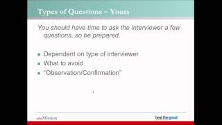 Acing the MBA Interview: A Workshop