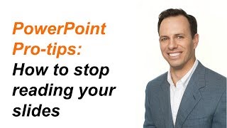 Celebrity How to stop reading your slides when you present Profile