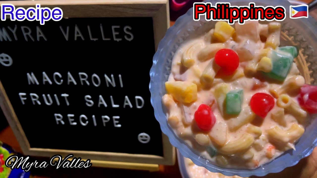 Macaroni Fruit Salad Recipe Philippines 🇵🇭 YouTube