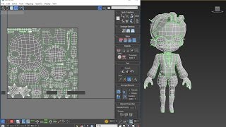 Autodesk 3ds Max Chibi / anime character; unwrapping uvs