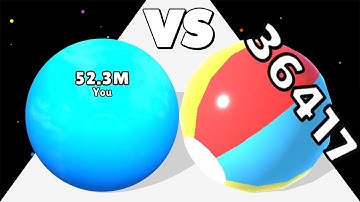 EPIC BALLZ /vs ROLLING BALLS SWALLOWING ∞ ASMR Gameplay Android iOS • Ball Merge Math Game Runner