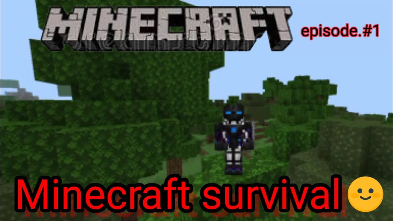 my first minecraft survival series in hindi - YouTube