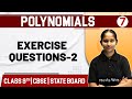 Polynomials   07  exercise questions 2   maths  class 9th  cbse  state board