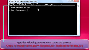 How to hide a file behind an image ( Steganography) using command prompt