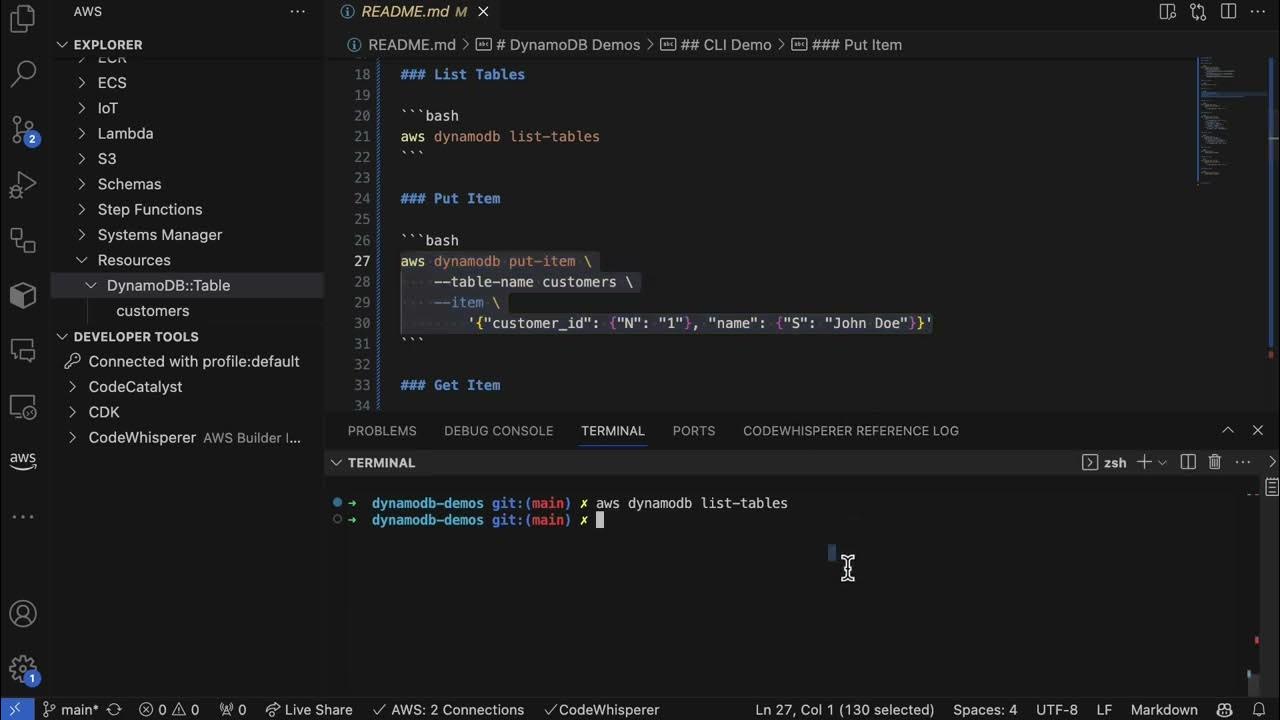 Aws Dynamodb Cli