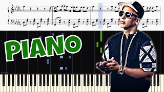 Daddy Yankee - Dura - Piano Tutorial + SHEETS screenshot 2