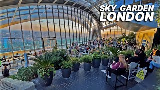 LONDON SKY GARDEN - London's Highest Public Garden with stunning sunset and skyline views 🌇