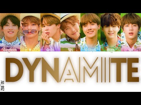 BTS(방탄소년단) - Dynamite (Tropical Remix) [Colour Coded Eng Lyrics]