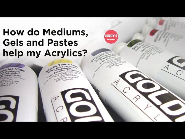 Acrylic Mediums, Gels & Pastes. What are they? - Nancy Reyner