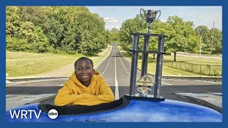 12-year-old Indy racer breaking barriers on the track