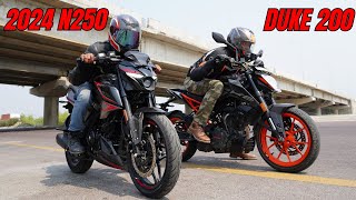 2024 Pulsar N250 vs Duke 200 Drag Race