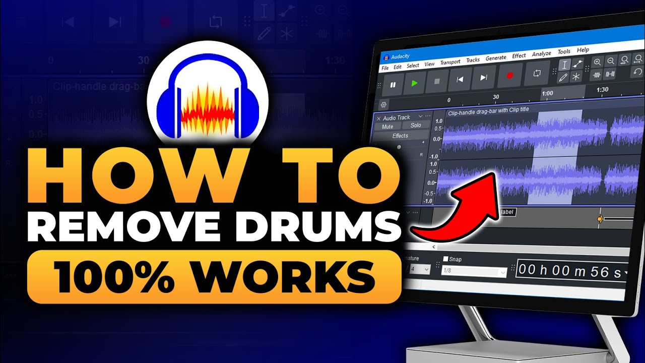 How To Remove Drums in Audacity (100% WORKS) | FAST & EASY | NO Yapping! | Remove Drum Audacity