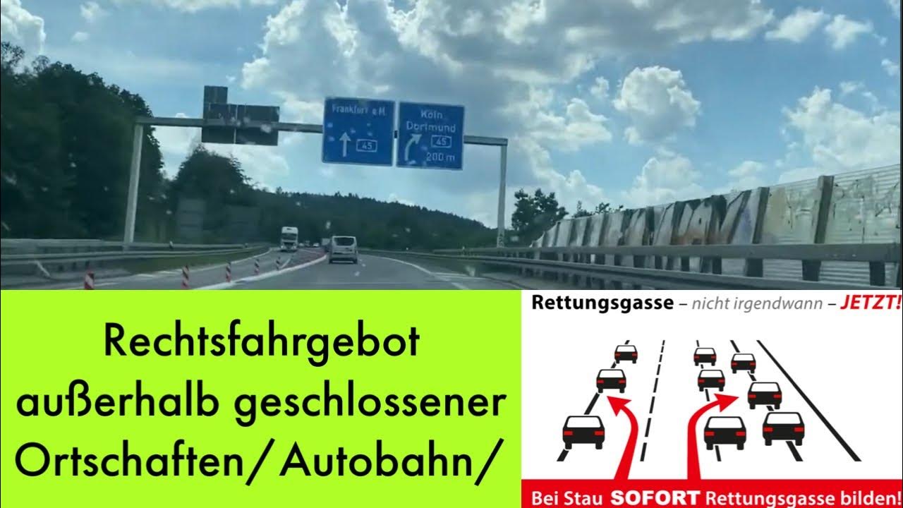 Sie Fahren Auf Einer Straße Außerhalb Geschlossener Ortschaften Und Wollen www.youtube.com