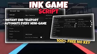 NEW ROBLOX INK GAME SCRIPT 🦑 Devansh Hub GUI! (Automate Every Mini-Game)