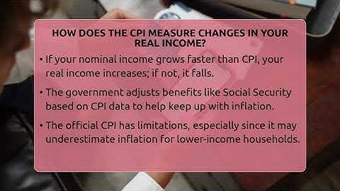 How Does The CPI Measure Changes In Your Real Income? - Inflation Insight Channel
