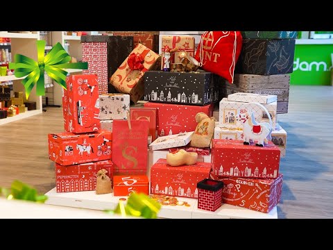 Geschenkdozen Sint & Piet 31x20x14cm 30stuks video