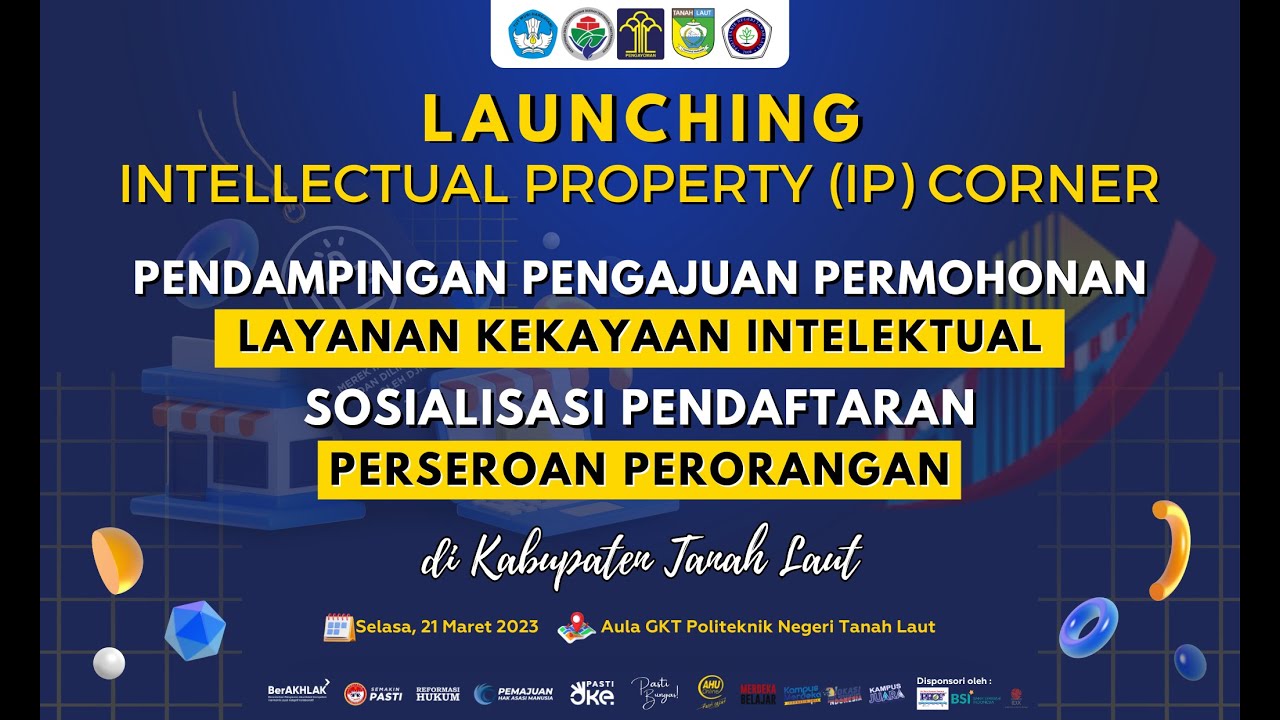 Launching Intellectual Property (IP) Corner di Politeknik Negeri Tanah ...