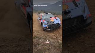 Thierry Neuville acelerando  seu Hyundai,  uma pintura. #hyundai #rally #rallye #car #youtubeshorts