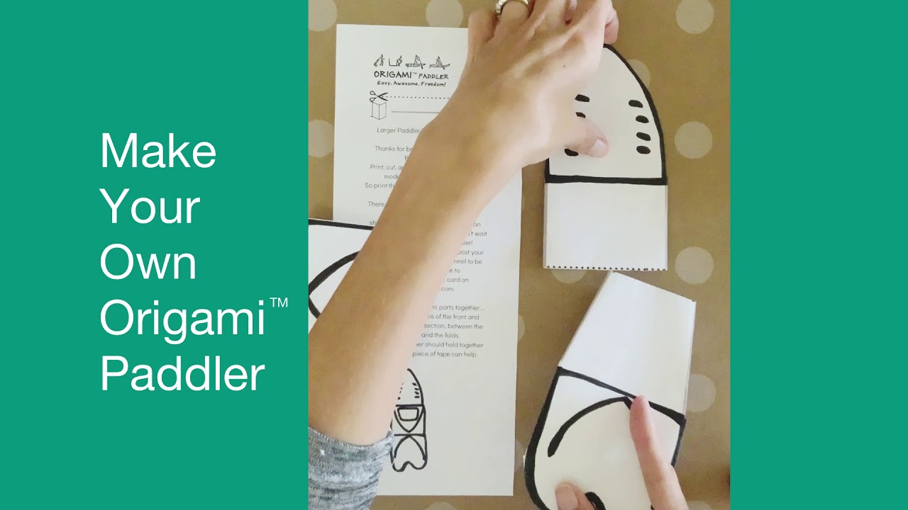 Make Your Own Origami Paddler YouTube
