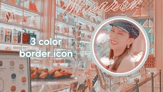 𖥻 how to make an aesthetic circle icon with a 3 color border …˚˖𝄈☁️ screenshot 1