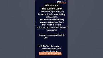 OSI Model   The Session Layer
