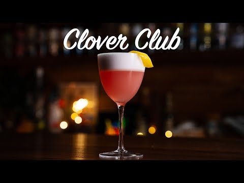 The Classic Clover Club made in a Drink Mixer