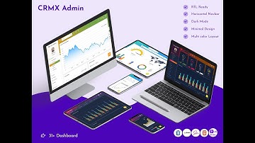 Bootstrap 5 Admin Template with Responsive Dashboard UI Kit- CrmX