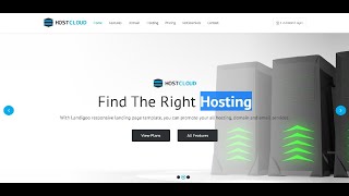 A responsive website for the hosting company template html5