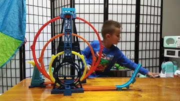 Hot Wheels Track Builder Unlimited Triple Loop @jakestoys3742