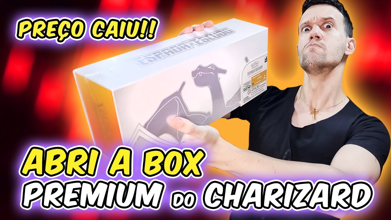 ABRI A BOX PREMIUM CHARIZARD! O PREÇO CAIU | CAPITÃO HUNTER CARTAS POKEMON TCG