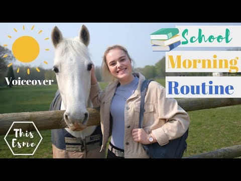 Voiceover School Morning Routine of an Equestrian | This Esme