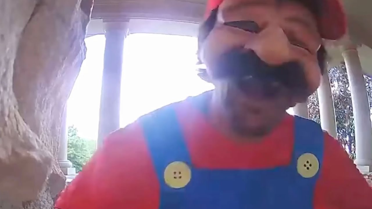 Mario at Ring Doorbell meme YouTube