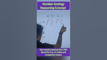 Number analogy reasoning concept #sscgd #sscresoning #numberanalogy #reasoning #reasoningtricks #ssc