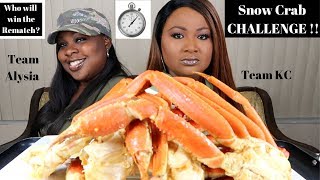 SEAFOOD BOIL MUKBANG , SNOW CRAB LEGS CHALLENGE