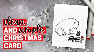 Clean and Simple Christmas Card - Honey Bee Stamps
