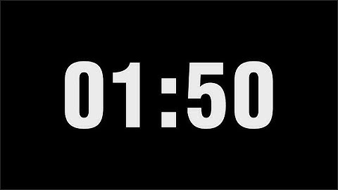1 Minute 50 Second Timer Countdown | 1:50