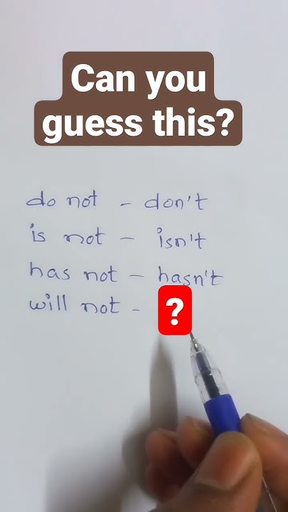 Will Not Short Form Let Us Learn Englishgrammarshorts trending will-not-short-form-let-us-learn-englishgrammarshorts-trending