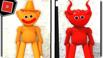 How to get CONEHEAD HUGGY and DEMON HUGGY BADGES in POPPY PLAYTIME MORPHS - Roblox