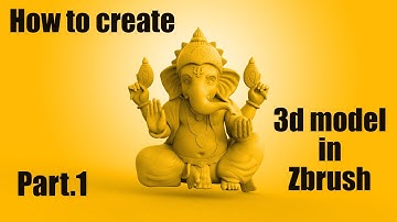 How to create 3d models for gold designs | Zbrush modelling for CNC | Zbrush sculpture in Telugu