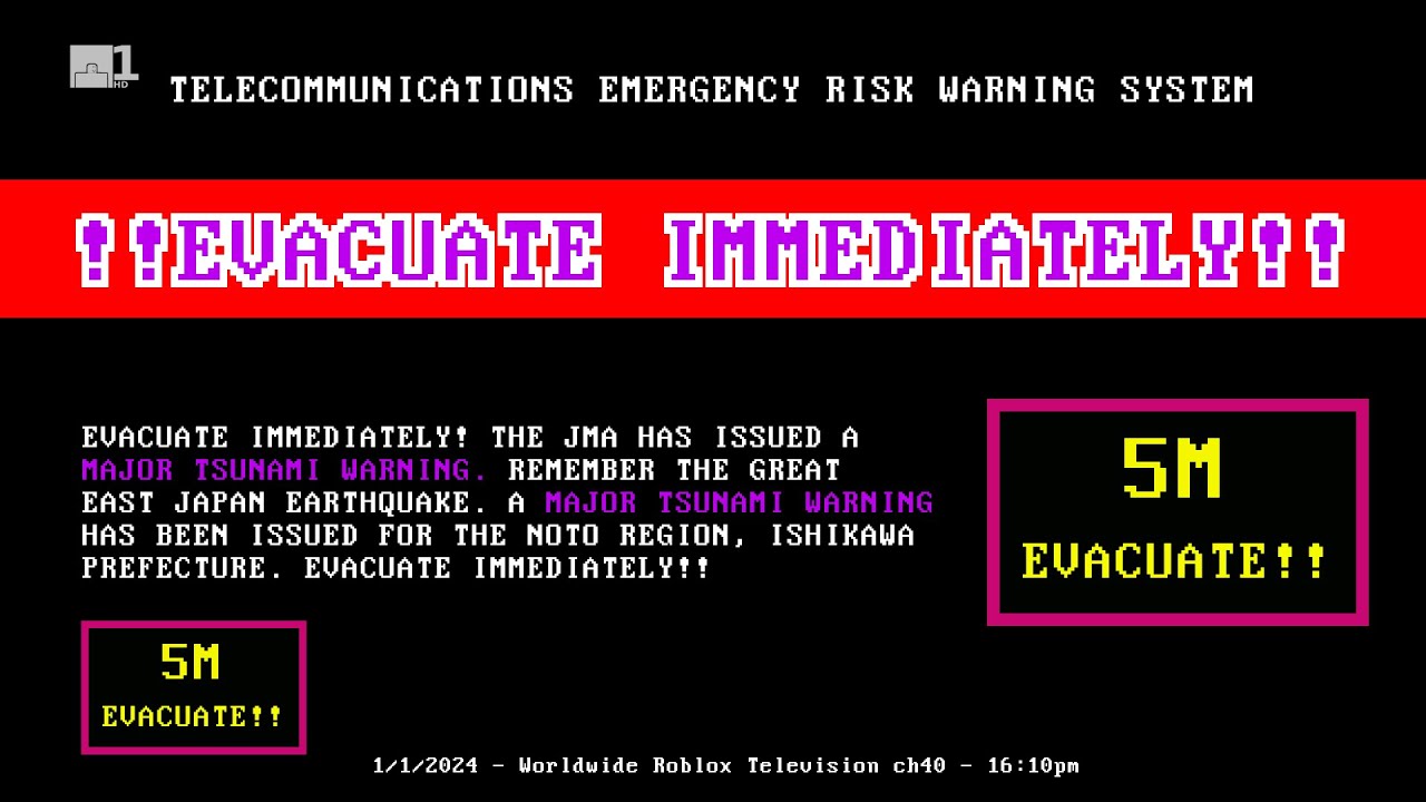 The Telecommunications Emergency Risk Warning System in-action [1080p ...