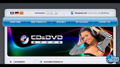 Download DVD Store OsCommerce Template by  Svelte TM