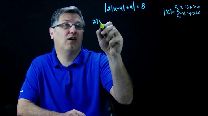 Solving and Absolute Value Equation with Nested Absolute Values