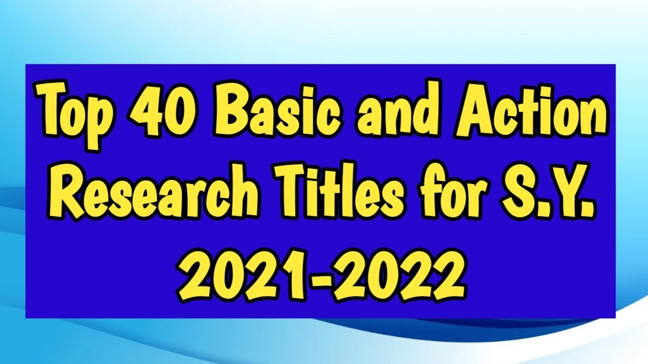 research titles 2021